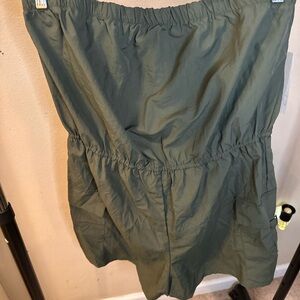 Women's Green Shorts jumpsuit